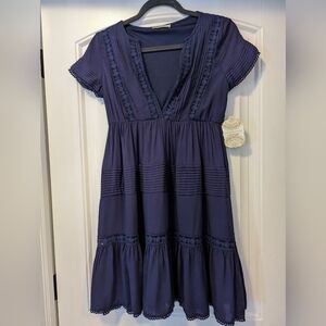 Navy Blue Altar’d State mini dress size XS  New With Tags In USD